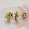 Stainless steel small studs earrings,small gold cross stud earrings